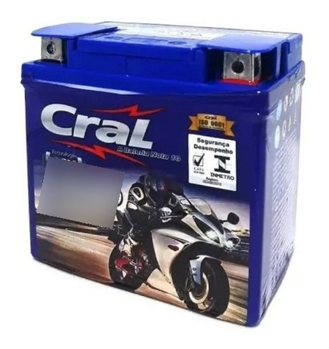 Bateria 6ah Cral P/ Moto Pop 100 Biz 125 Cg 125 Cg 150