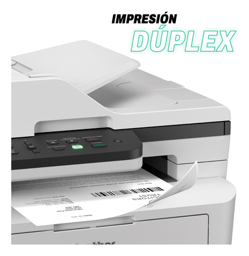 Impresora Multifuncional Brother Blanco Y Negro, Mono Láser Blanco