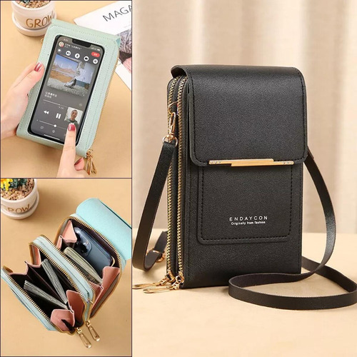 Bolso De Lujo Porta Celular Multifuncional Manos Libres