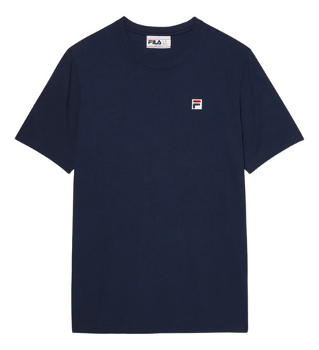 Remera Hombre Manga Corta Fila Gola V Pima Iii/mar