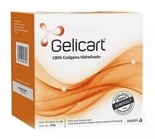 Gelicart 100% Colageno Hidrolizado 30 Sobres 10g C/u