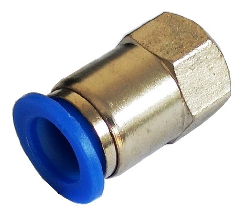 Conector Femea Pu 6mm X1/4 Pneumática Engate Rápido 4 Peças