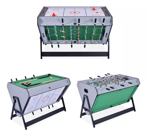 Mini Mesa de Jogos 4 em 1 - Bilhar, Pebolin, Hóquei e Ping Pong - XJ6607 -  CasaDaArte