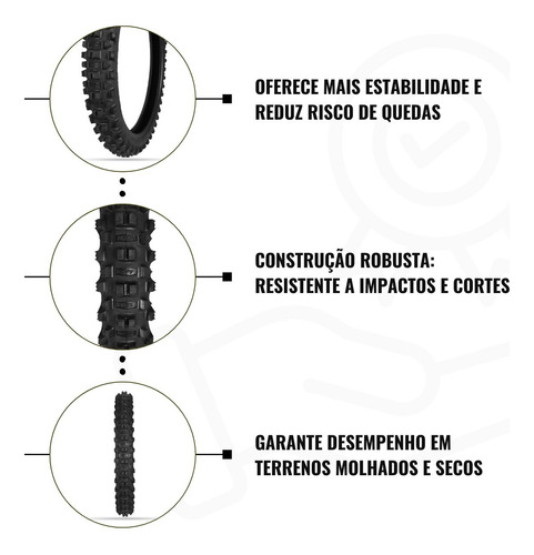 Pneu Borilli Dianteiro Enduro Soft 90/90-21 Ttr 230 Xr 250