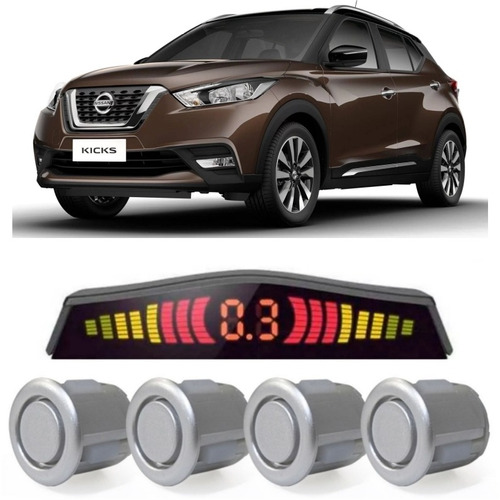 Sensor De Re Estacionamento Prata Nissan Kicks ...