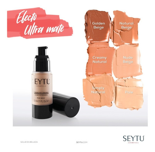 Base De Maquillaje Liquida De Seytú A Prueba De Agua Y Sudor