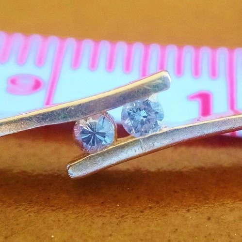 Pulsera Con Diamantes Gemelos De Oro Sólido De 14k