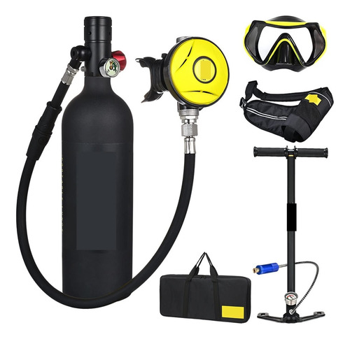 Mini Equipo Buceo Capacidad 1 Litro Respirador Portatil Para