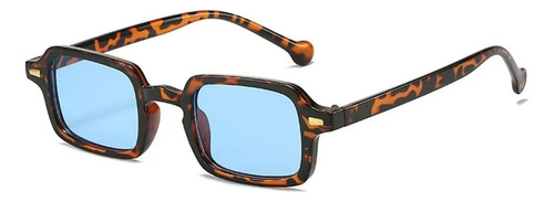 Lentes De Sol Cuadrados Uv400 Rectangulares - Modelo Leopard