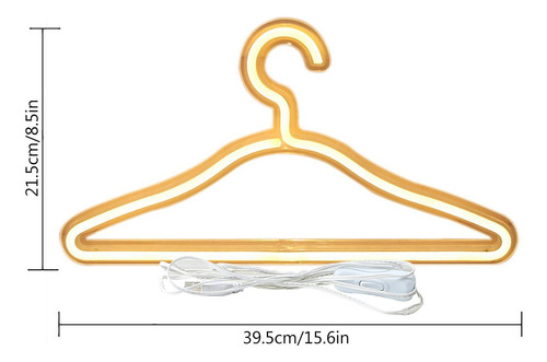 Colgador De Tela Led Percha De Ropa Con Luz Led Fácil De Con