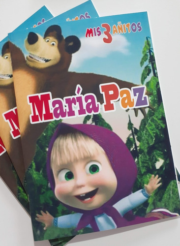 20 Libritos Para Colorear Masha Y El Oso Personalizado