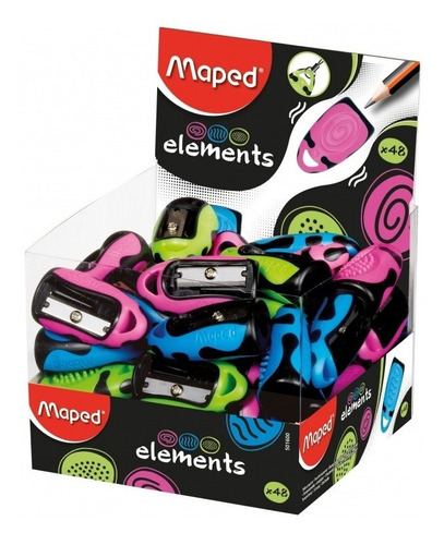 Sacapuntas Escolar Maped Elements 10 501600 Color Aleatorio