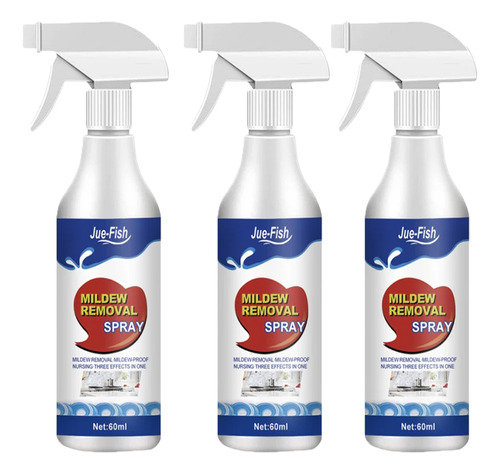 3 Piezas Spray Antimoho, Limpiador De Moho, Limpiador Antimo