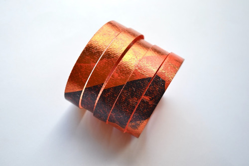 Imagen 2 de 3 de Brazalete Pulsera En Colores Cobre, Dorado, Negro, Accesorio