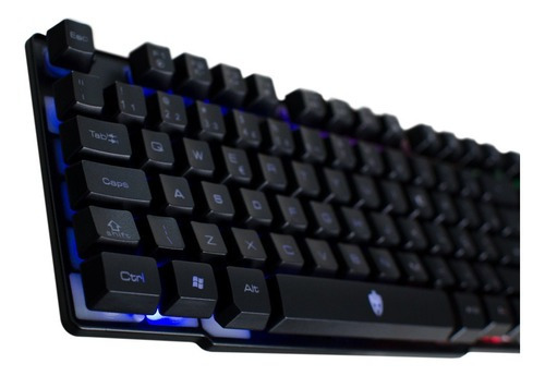 Teclado Gamer Evolut Eg-206 Hawke Com Luz Led Usb Com Fio