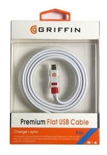 Cable Celular Plano Micro Usb V8 1 Metro  Griffin