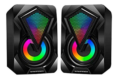 Parlante Gamer Rgb Usb Pc Speaker