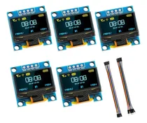 Comprar Paquete 5 Módulos Oled Iic 0.96 Pulgadas 128x64 Para Arduino