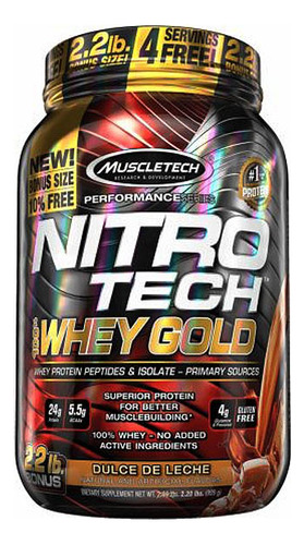 Protein Nitrotech Whey Gold! Muscletech 2.2 Lb Usa !!