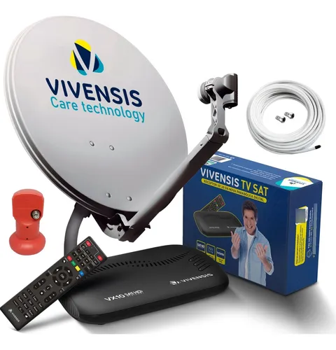 comprar Receptor Digital Vivensis Completo Parbolica Digital Antena
