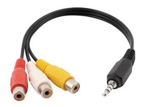Cable Plug 3.5mm Macho A 3 Rca Hembra Audio Vídeo