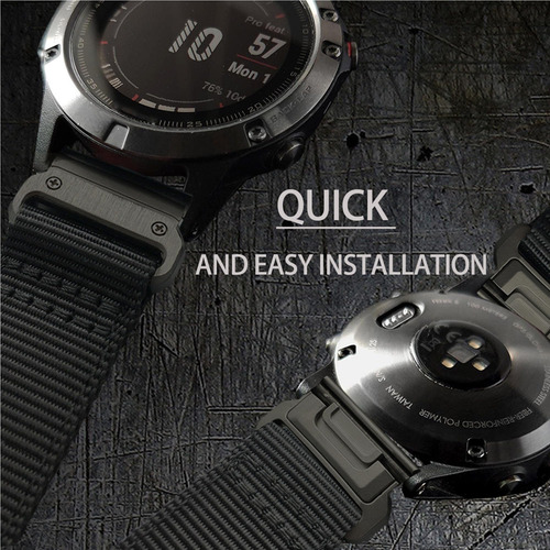 Correa De Reloj Ekingeek Ajustable De Nailon Para Garmin Fen