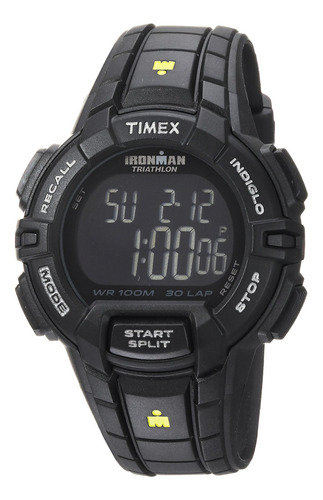 Reloj Hombre Timex Tw5m15900 Cuarzo Pulso Negro En Resina
