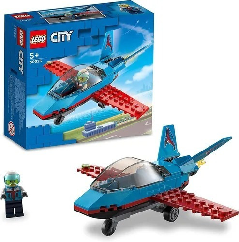 Lego City Avión Acrobático Con Piloto 59 Piezas 60323 Nryj