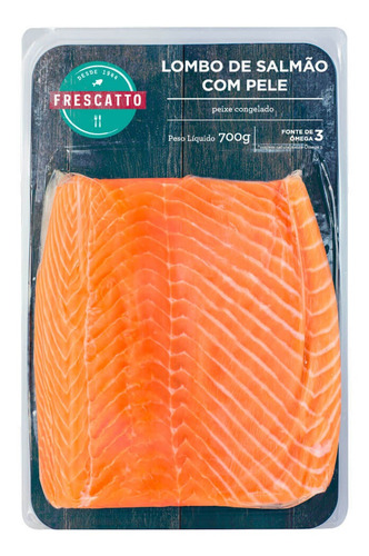 Lombo Salmão Frescatto Congelado 700g