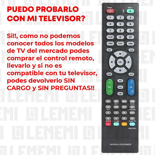 Imagen 8 de 8 de Control Remoto Universal Smart Phillips LG Samsung Sony Etc