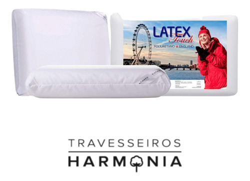 Travesseiro Harmonia Latex Touch England 14x40x60 - Médio