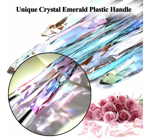 Juego De Brochas De Maquillaje De Cristal Regalo De Belleza