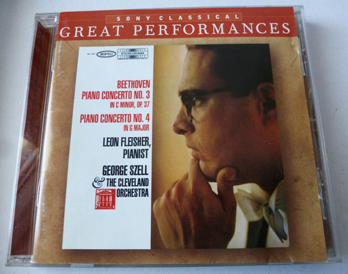 Cd Beethoven Piano Concerto 3 Y 4 Leon Fleisher Szell (h)