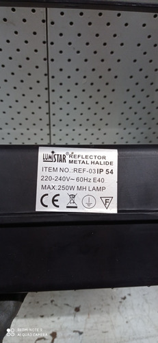 Reflector Metal Halide 250w. Lumistar