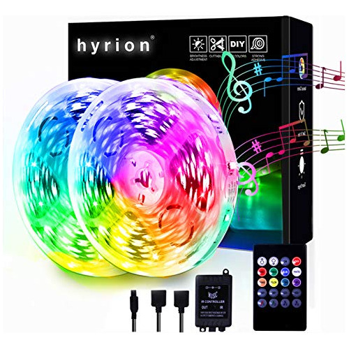 Tira De Luces Led Dormitorio, 5050 Rgb Control Remoto P...