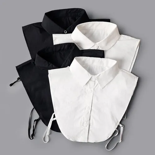 Suéter Tipo Blusa De Algodón Con Cuello Falso Ol, Camisa Des