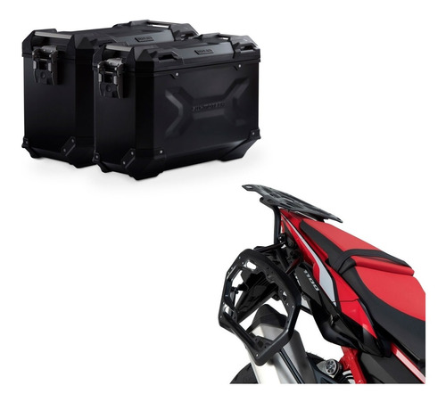 Set Baules Laterales Negro Soportes Honda Africa Twin 1100 L