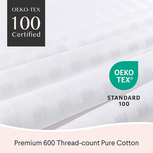 Funda Protectora De Almohada Con Cremallera 100% Algodón 4 U