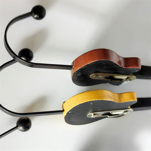 Y Ganchos Decorativos Forma Guitarra Perchas Para Colgar