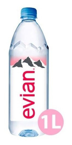 Agua Evian Natural 12 Botellas De 1 Lt, Sin Gas.