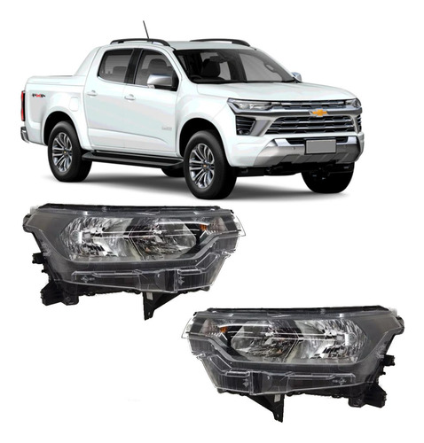 Par Farol S10 Trailblazer 2024 2025 Original Sem Led