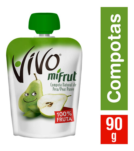 Compota Vivo Mifrut Pera 90 G