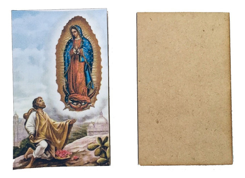 25 Cuadros Virgen De Guadalupe/juan Diego 8.5x14cm (vm814)