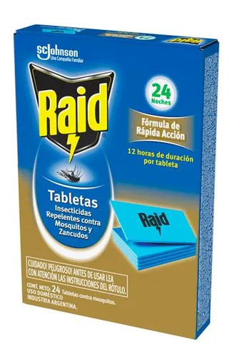Raid Tabletas 4 Exp. X 20 Estuches Doble Acción 24
