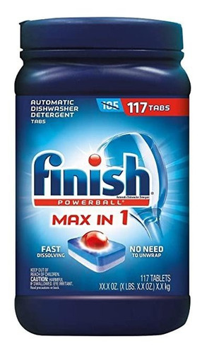 Detergente Automático Lavavajillas Finish Powerball Max-in-1