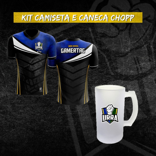 Kit Camiseta + Caneca Chopp Vidro