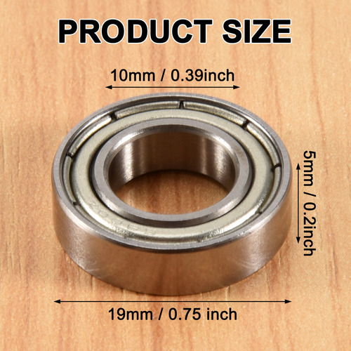A 10 Unidades 6800z, 10 X 19 X 5 Mm, Blindado De Una Sola