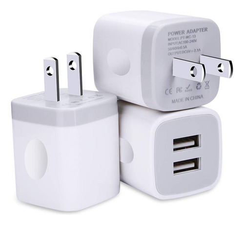 Cargador De Pared Usb Bloque De Carga Fivebox 3 Unidades De