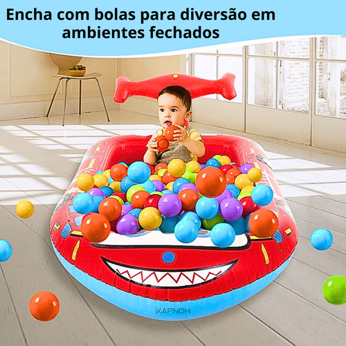 Piscina Jato Inflável Infantil Tapete Carro 170cm Chafariz