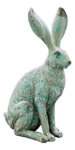 Estatua De Jardín De Conejos Con Forma De Conejito, Escultur
